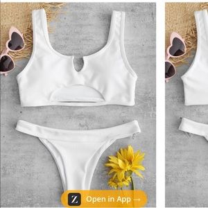 cut out rubbed bikini